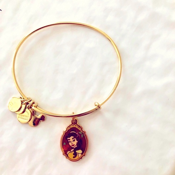 Rare Disney's park's collection Belle Alex Ani gold bangle